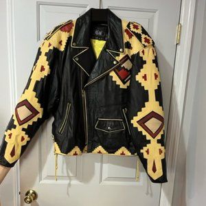 IRA HOSS VOLCANO INDIAN LEATHER JACKET FROM VAIL   COLLECTIBLE.